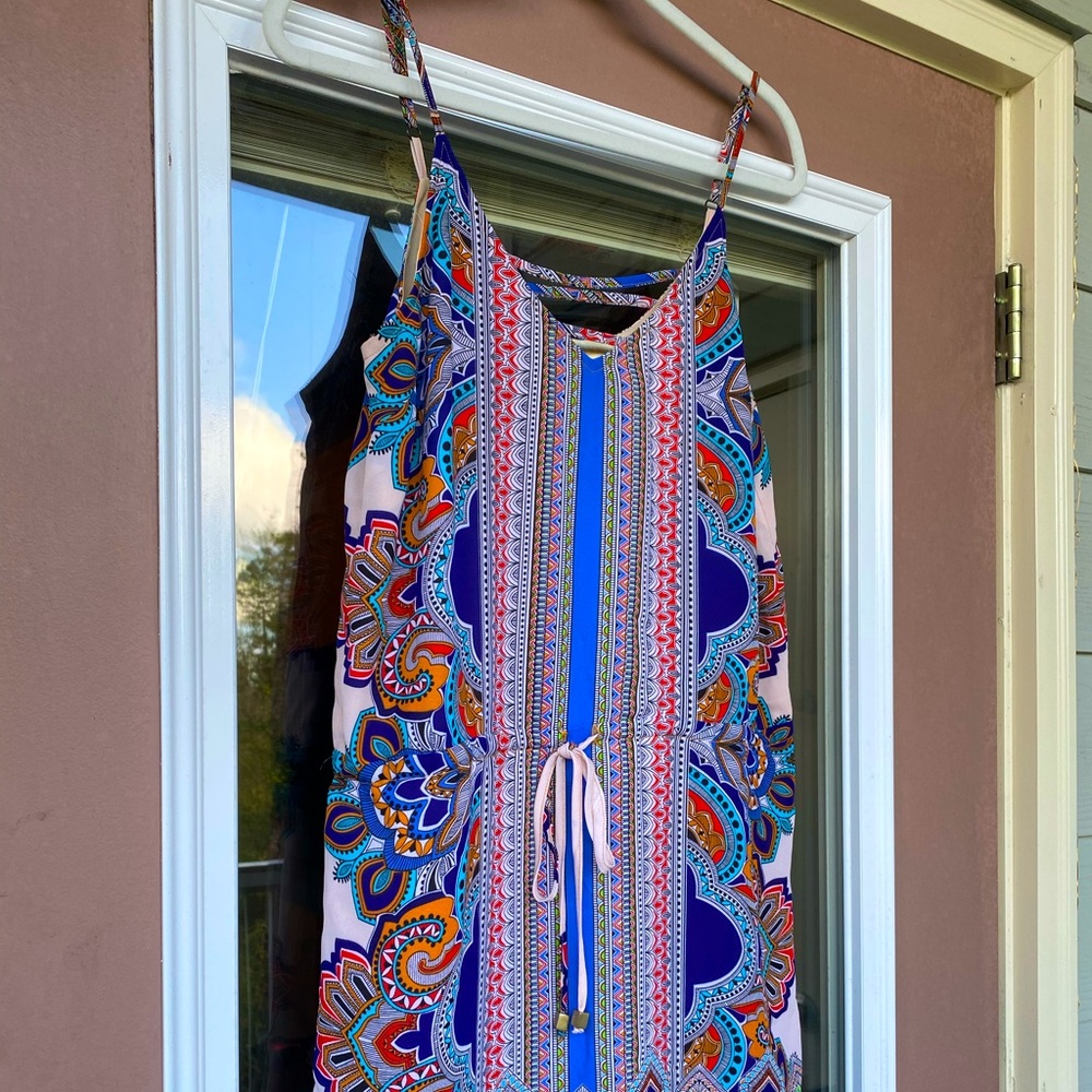 Lucy & Laurel | Bright Colored Patterned Dress